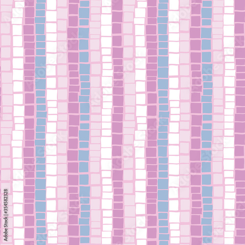 Rectangle textured geometric seamless stripe pattern. Vector repeat. Perfect for fabric, wallpaper, kids, invitations, scrapbooking, homeware.