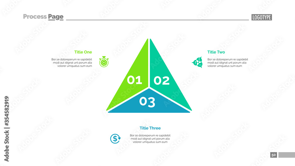 Triangle diagram. Business data. Step diagram, option chart, layout