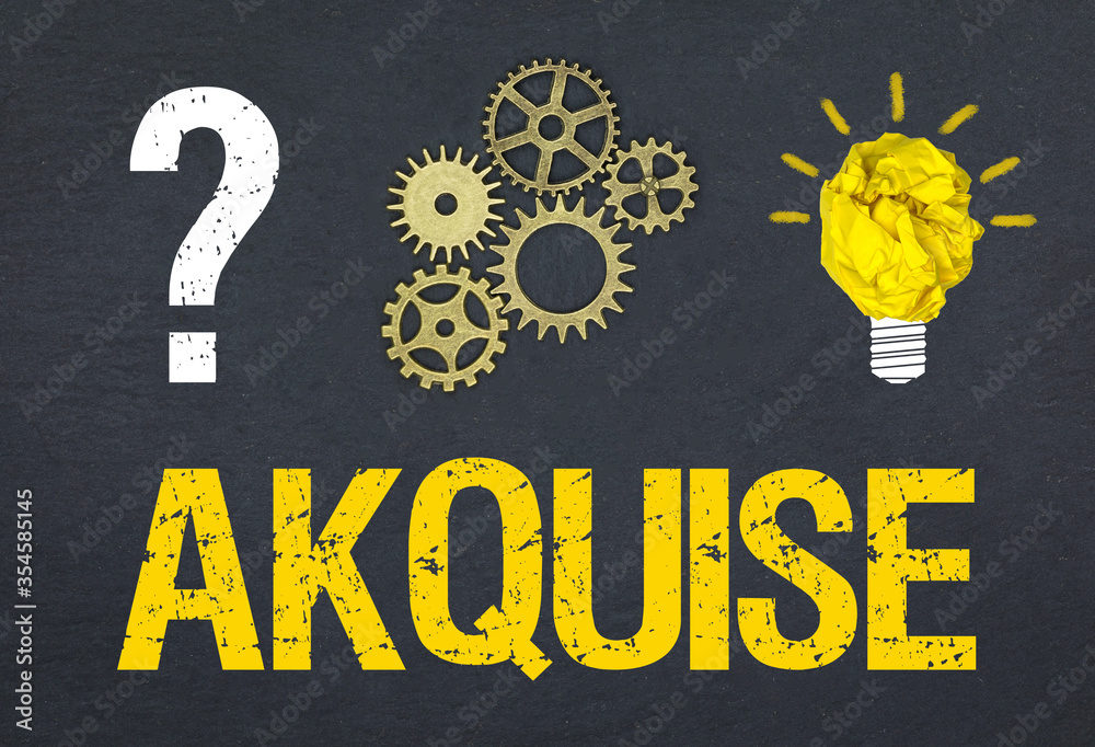 Obraz premium Akquise