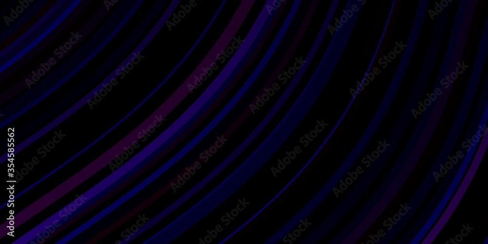 Dark Blue, Red vector pattern with curves. Bright illustration with gradient circular arcs. Pattern for commercials, ads. Dark Blue, Red vector pattern with curves. Bright illustration with gradient circular arcs. Pattern for commercials, ads.