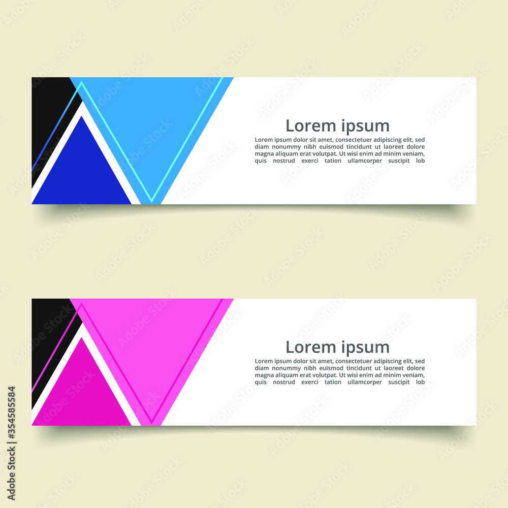 Naklejka premium Abstract background vector. Modern banner design. Vector illustration