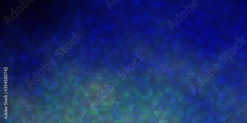Light Blue, Red vector pattern with lines, triangles.