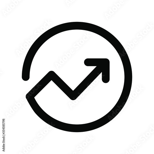 Trend icon in trendy flat style isolated on white background. Trend symbol for your web site design, logo, app, UI. Vector illustration, EPS10

