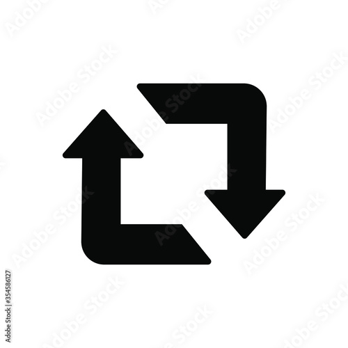 Repost icon in trendy flat style isolated on white background. Retweet symbol for your web site design, logo, app, UI. Vector illustration, EPS10

