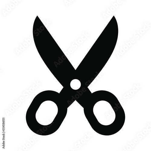 Scissor icon in trendy flat style isolated on white background. Scissor symbol for your web site design, logo, app, UI. Vector illustration, EPS10