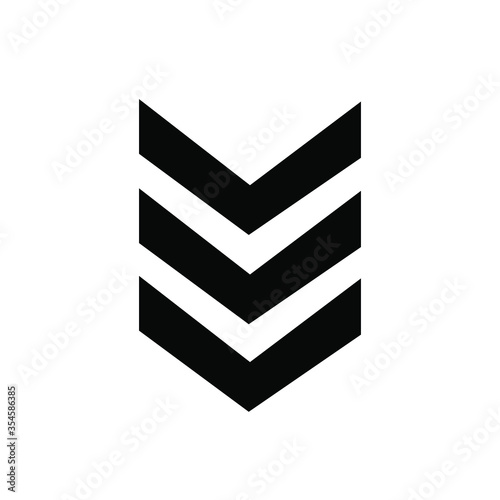 Rank icon vector sign and symbol isolated on white background, Rank logo concept.