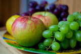 grapes, pomegranate, berries, fruit, lemon, apples, fruit, фрукты, виноград, яблоки, гранат, лимон