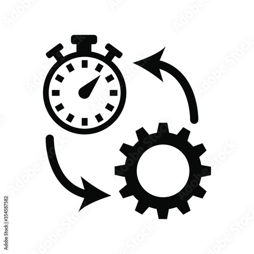 Operational excellence, efficiency icon. Productivity sign.
