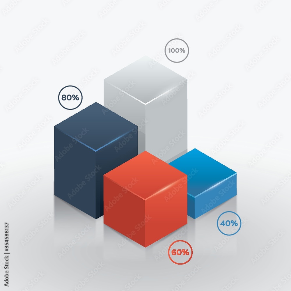 Naklejka premium Isometric diagram
