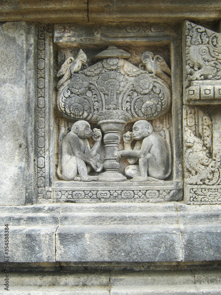 Kalpataru with Two mongkey