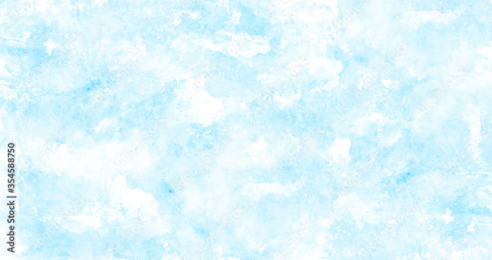 Obraz premium 水のイメージ背景、水彩テクスチャ