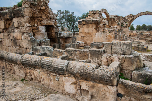 The 7th-century Byzantine fortress in Paphos was improved by the crusaders in 1200 and destroyed by a powerful earthquake 22 years later.     