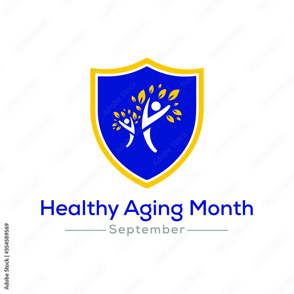 Vector illustration on the theme of Healthy Aging month observed each year during September. Vector illustration on the theme of Healthy Aging month observed each year during September.