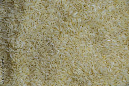 Close up grain rice texture.