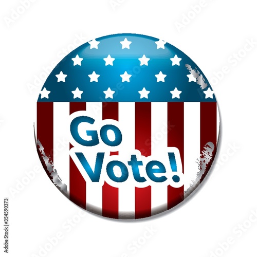 US election vote badge
