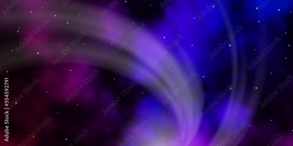 Dark Pink, Blue vector template with neon stars. Shining colorful illustration with small and big stars. Best design for your ad, poster, banner. Dark Pink, Blue vector template with neon stars. Shining colorful illustration with small and big stars. Best design for your ad, poster, banner.