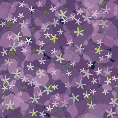 Dark blue purple pink transparent overlapping texture  from the seamless vector patterns collection Autumn Bouquet.