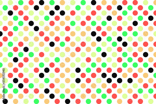 Vector background with a seamless repetition of colored circles. Vector graphics. Abstract backdrop