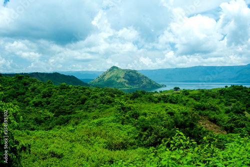 Taal volcano in in lake tall at Tagatay in the Philippines