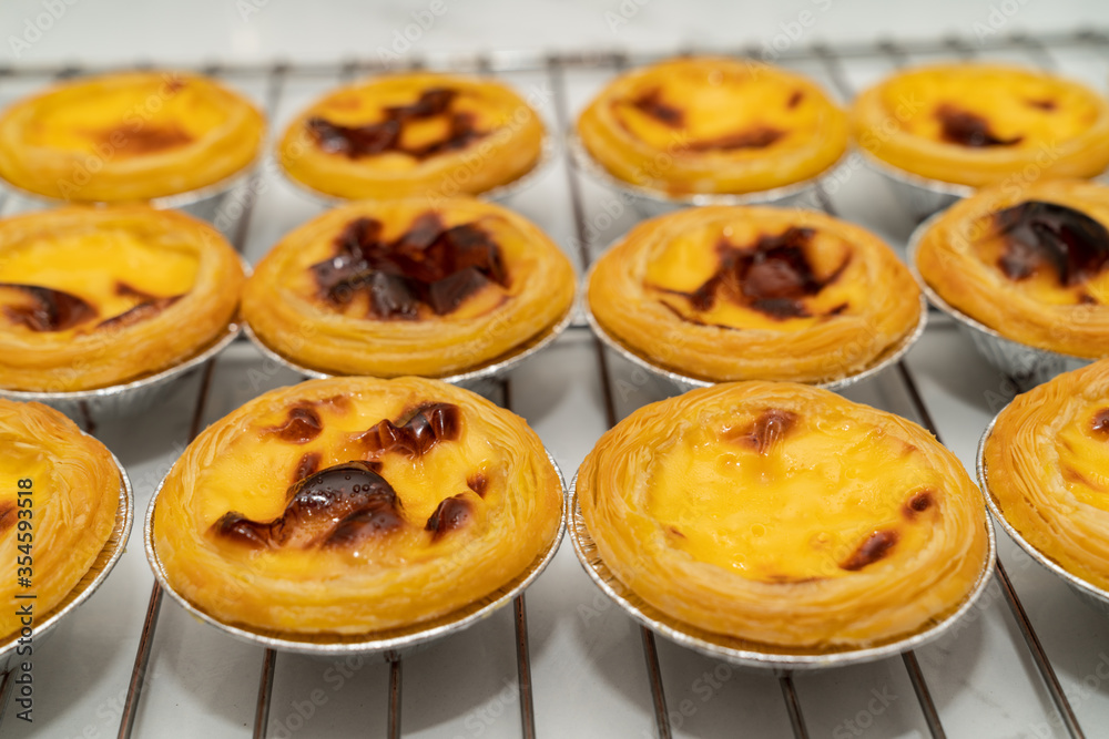 Group of Hongkong custard tart,egg tart Group of Hongkong custard tart,egg tart