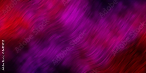 Dark Pink, Yellow vector background with curves. Colorful illustration in circular style with lines. Pattern for commercials, ads.