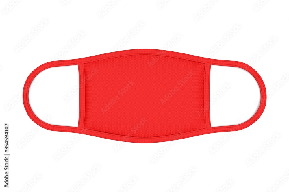 Reusable cotton cloth face respirator mask for mock up and print design presentation. 3d render illustration. Reusable cotton cloth face respirator mask for mock up and print design presentation. 3d render illustration.
