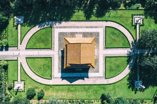 Ming Tombs Changling mausoleum in China aerial drone photo photo