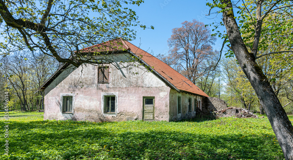 old agriculture style building in estonia old agriculture style building in estonia