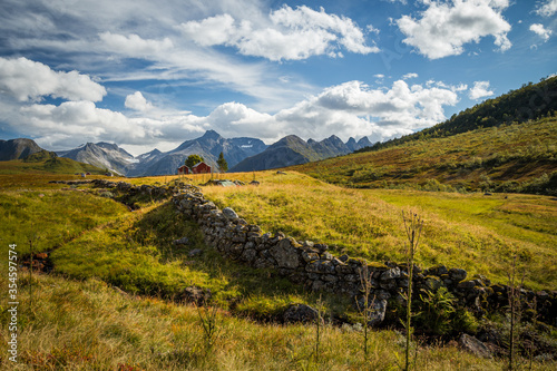 Beautiful late summer in the mountains, Isfjorden and Kavliheian valley.