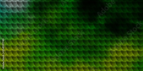 Light Green, Yellow vector backdrop with rectangles.