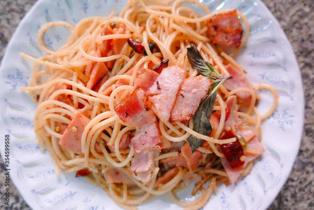 traditional real Thai spaghetti dried chilli al dente italian culture with hot chickens cuisine vegetables sauce by air fryer set famous street fast foods menu at restaurant
traditional real Thai spaghetti dried chilli al dente italian culture with hot chickens cuisine vegetables sauce by air fryer set famous street fast foods menu at restaurant