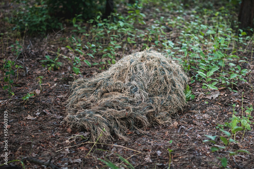 camouflage ghillie suit for snipers and intelligence agents.