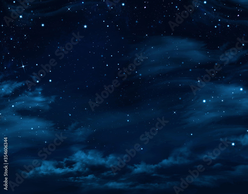 background of the night sky with stars 