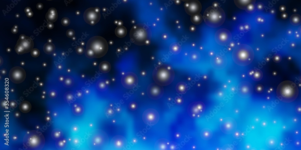 Light BLUE vector background with small and big stars. Colorful illustration with abstract gradient stars. Design for your business promotion. Light BLUE vector background with small and big stars. Colorful illustration with abstract gradient stars. Design for your business promotion.