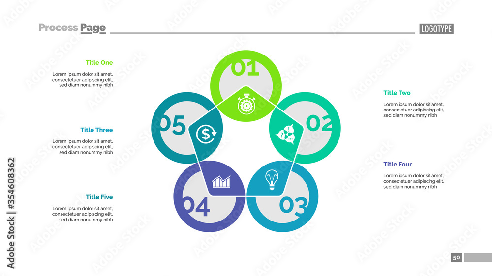 Pentagon chart. Process diagram, cycle graph, layout. Creative concept