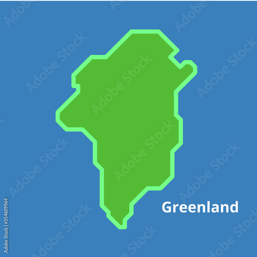 The best Greenland map icon, illustration vector. Suitable for many purposes.