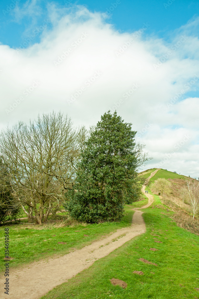 Malvern hills in the springtime