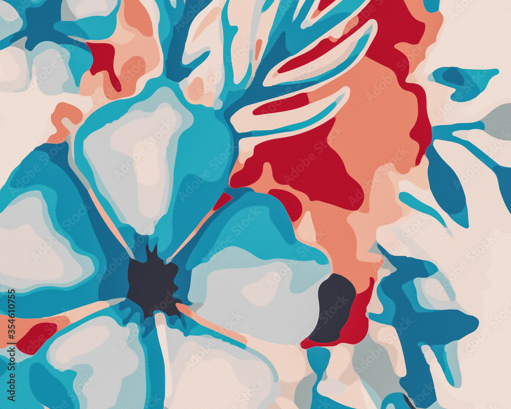 Naklejka premium Abstract Flowers 