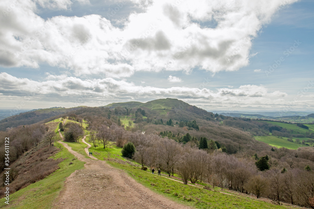 Springtime landscape in the Malvern hills Springtime landscape in the Malvern hills
