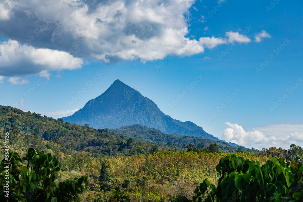 Mount Nungkok viewed from Tamparuli-Ranau road Mount Nungkok viewed from Tamparuli-Ranau road