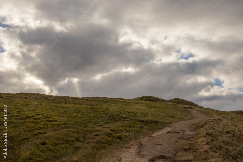 Clouds over the hills in Malvern