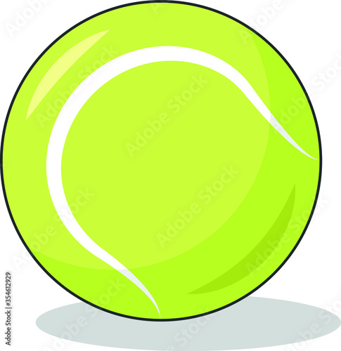 Tennis ball. Vector. EPS10
