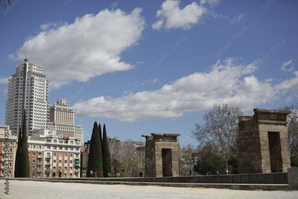 Templo de debod en Madrid
