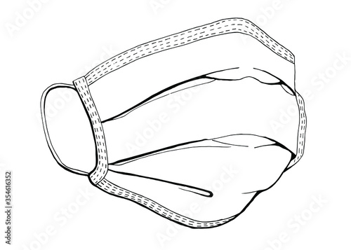 Face mask. Surgical mask. Procedure mask. For doctors, nurses, and people. Health care and personal hygiene products. Stay away from harmful germs like coronavirus. Covid-19 outbreak. Vector design.