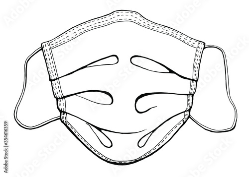 Face mask. Surgical mask. Procedure mask. For doctors, nurses, and people. Health care and personal hygiene products. Stay away from harmful germs like coronavirus. Covid-19 outbreak. Vector design.