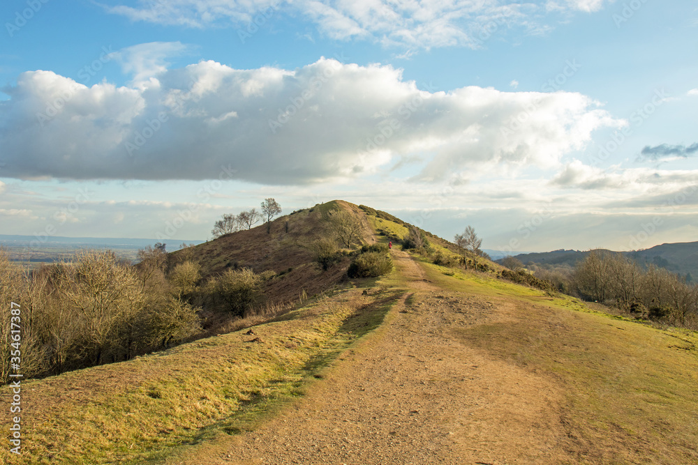 Malvern hills of England in the Autumn