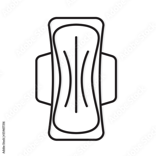 sanitary napkin icon- vector illustration