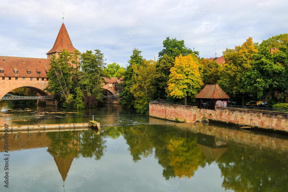 Reflection in Nuremberg river 