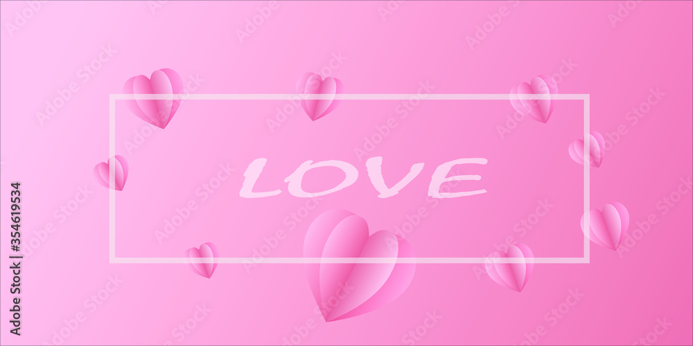 creative cards with love theme design. Vector design templates for greeting / gift cards, flyers, posters, banners, patterns, art decoration etc.