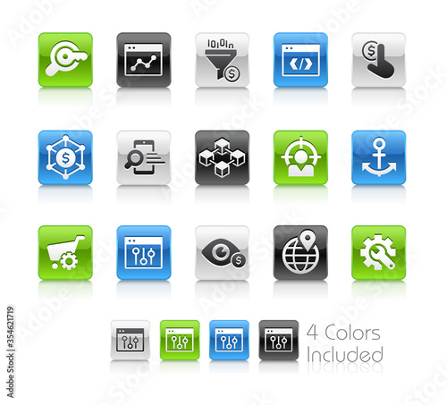 SEO and Digital Martketing Icons 1 of 2 // Clean Series photo